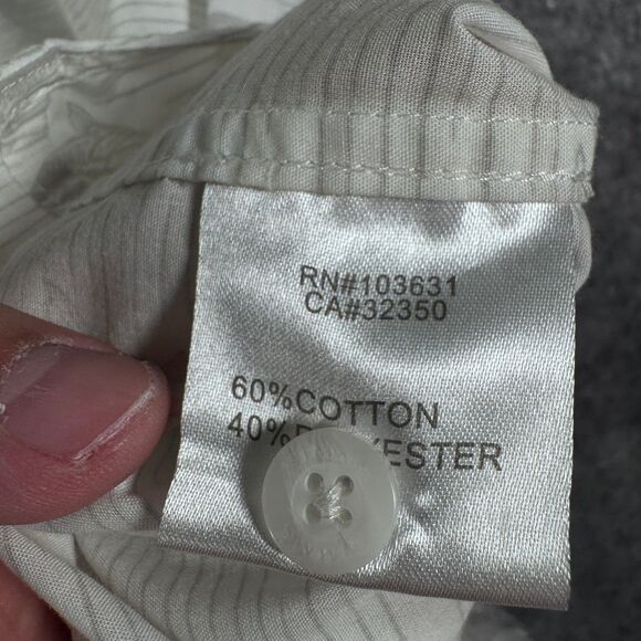 Simms Shirt Mens Size Medium White Short Sleeve Pocket Fishing Lightweight - Picture 9 of 11